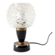 Lampe boule ananas et verre noir