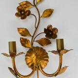 Wall lamp, golden flowers