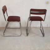 Series 4 chrome sled chairs