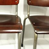 Model 106 Chairs by W. H. Gispen for Delft, 1950s, Set of 6