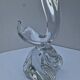 Lamp Base Swan Neck Signed Daum