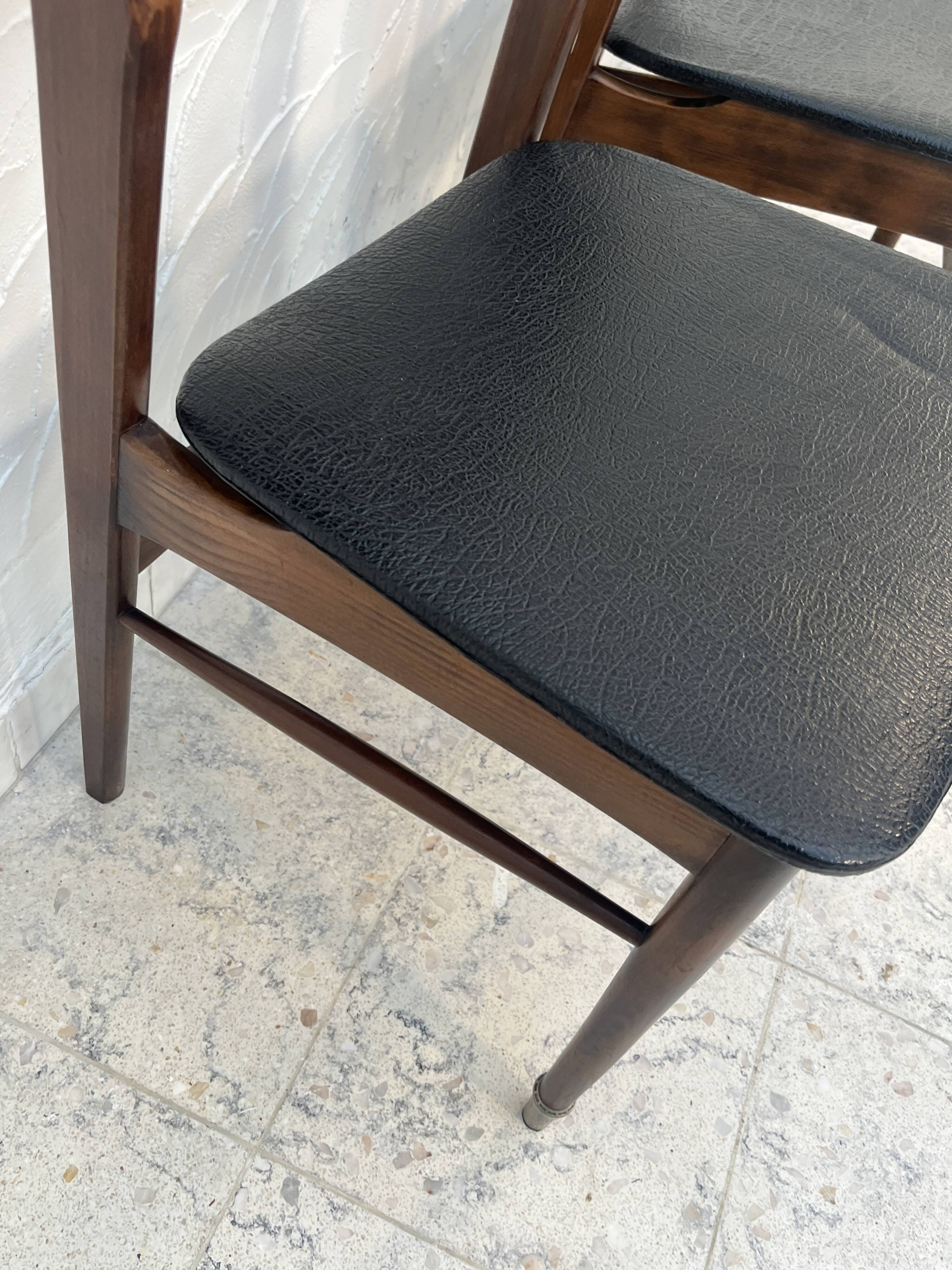 Pair of vintage Scandinavian style chairs from the 1960s.