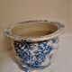 Important blue white porcelain pot cover. Japan. Meiji period (1868 - 1912)