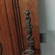 Pair of antique carved oak wood door panels