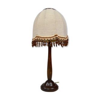 Lampe Art Déco à pied cannelé, France, circa 1925