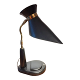 Leather-wrapped Lancel lamp