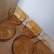 Amber Luminarc glasses/cups