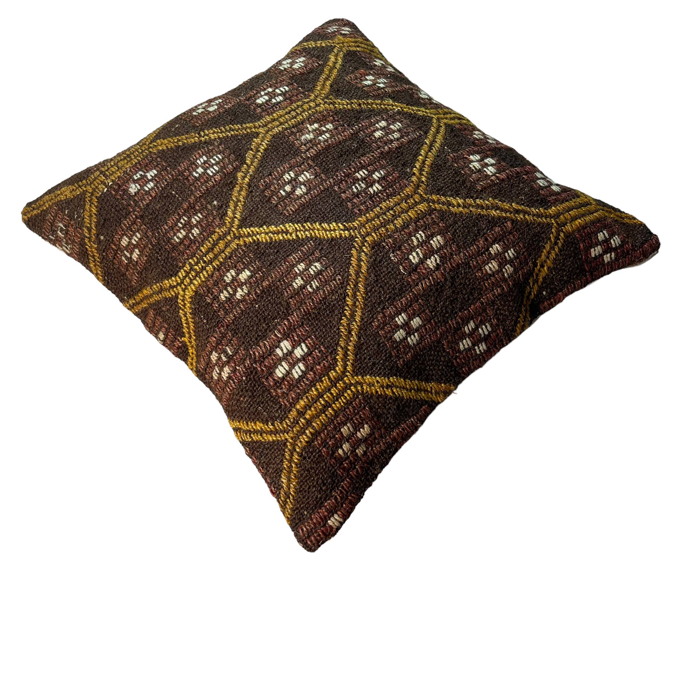 Housse de coussin Kilim turque vintage, 45 x 45 cm