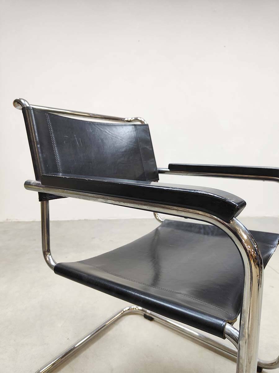 Chaises à repas design vintage S34 Mart Stam Thonet 1970