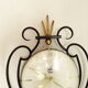 Pendule horloge Japy vintage fer forgé top vintage