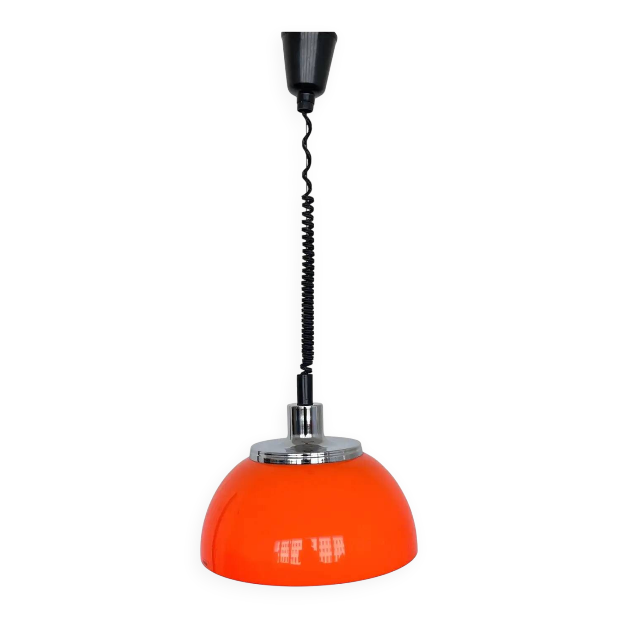 Midcentury plastic design pendant by Meblo, Harvey Guzzini, Italy, 1970s