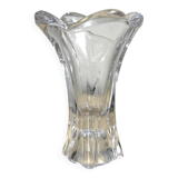 Small Bayel crystal corolla vase, sleek modern design, table decoration ch