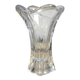 Petit vase corolle cristal de Bayel, design moderne épuré, déco de table ch