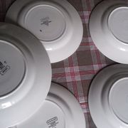 6 flat plates and one plat Badonviller Digoin Sarreguemines