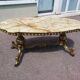 Coffee table in bronze brass and Fratelli Orsenigo marble