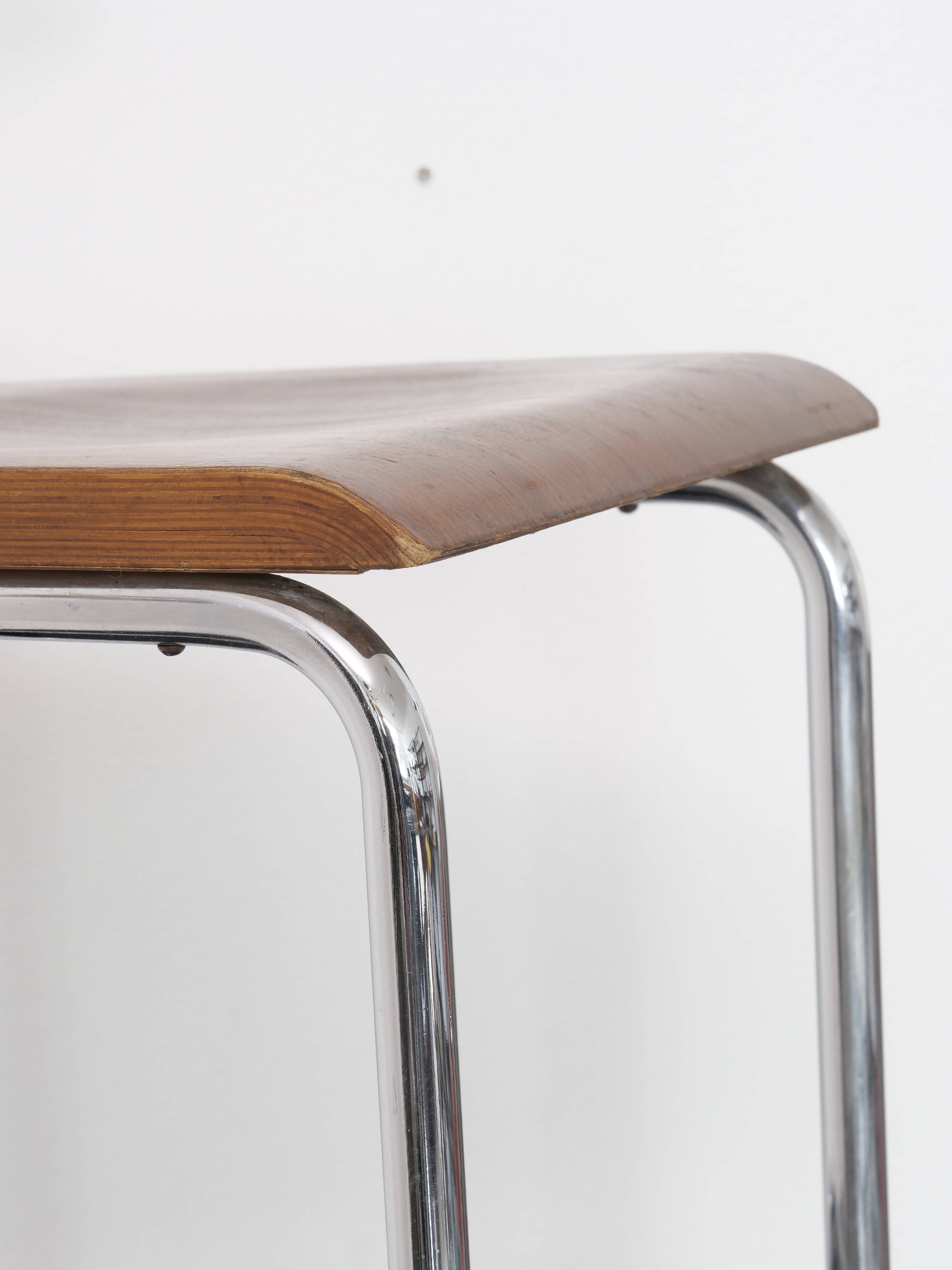 Bauhaus tubular design chairs, pair