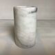 White gray marble roller vase