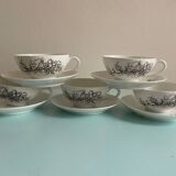 Vintage Limoges Porcelain Coffee Cups – Françoise Adnet “Black Coral”