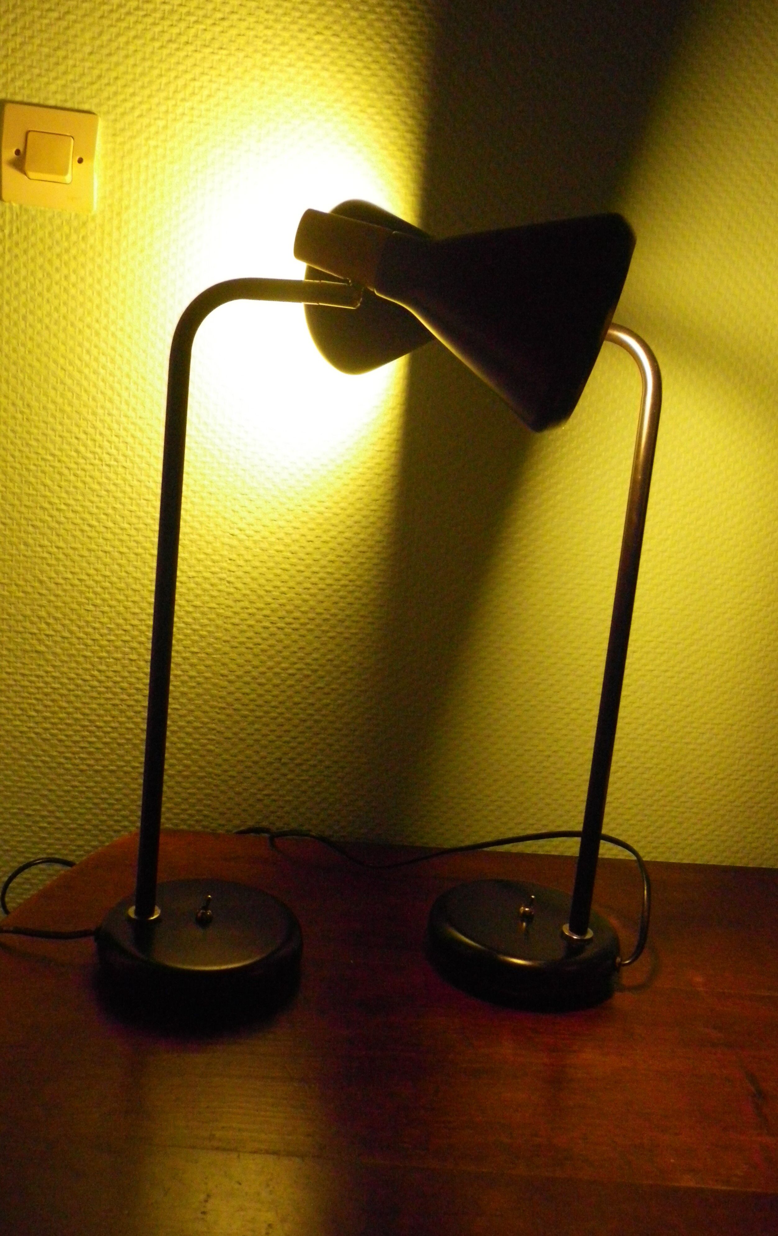 Lamps with tilting lampshade, Italian design from the 70s