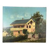 Oil on canvas the house