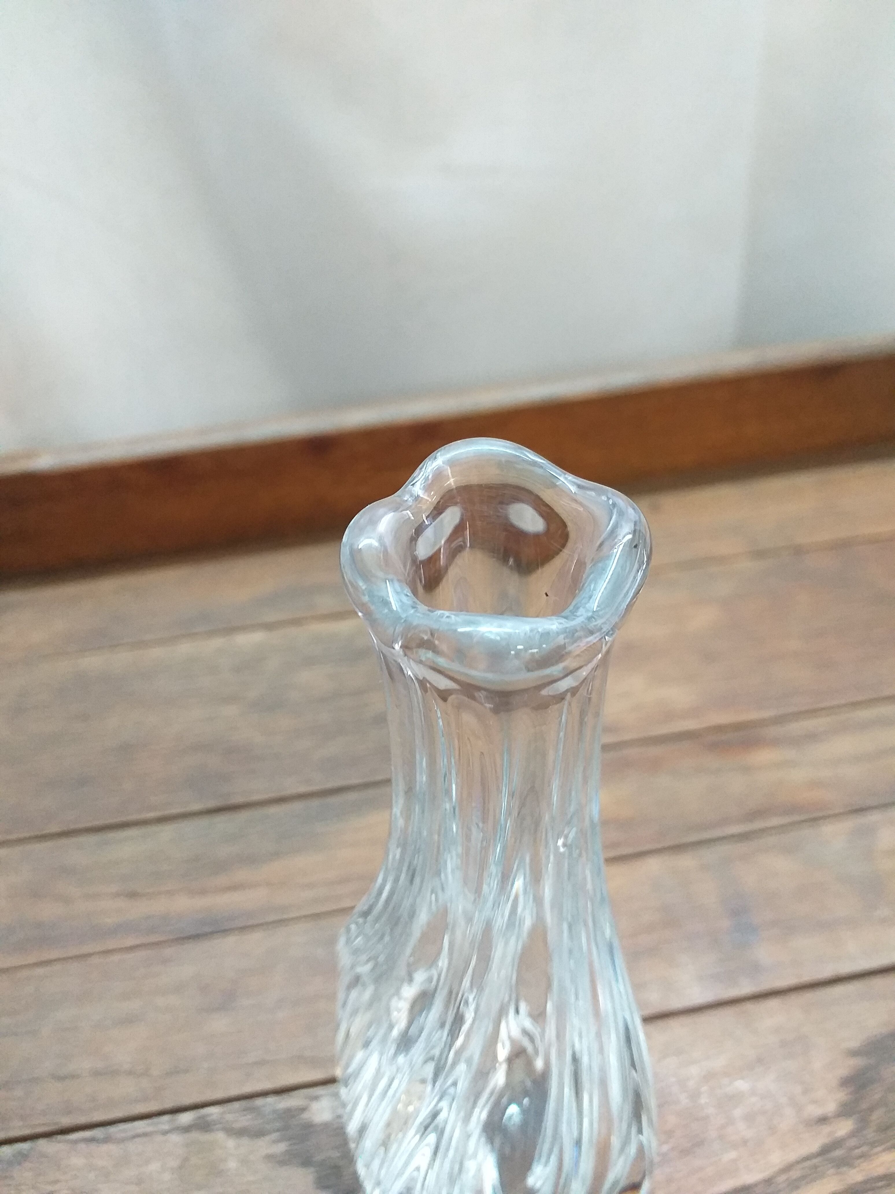 St. Louis crystal twisted soliflore vase