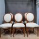 Serie de 6 chaises medaillon style Louis XVI