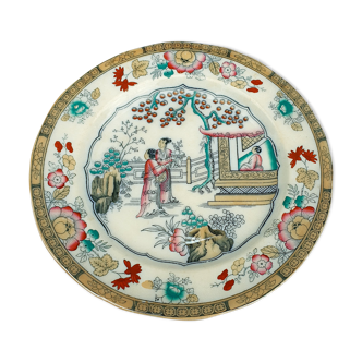 Assiette Canton 1860 dessin édité par Boch frères