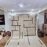 Handmade wool Berber rug 300X200 cm