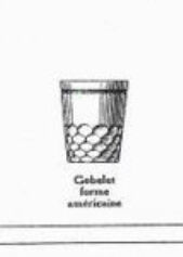 Series of 12 baccarat cups model chauny , catalog 1916