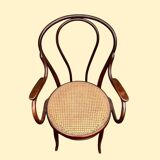 Deux fauteuils J&J Kohn 1900 en bois courbé