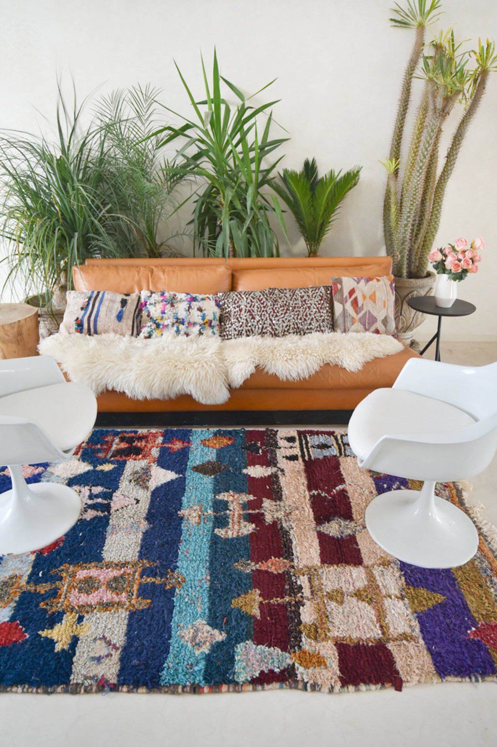 Carpet Moroccan boucherouite 145x185cm