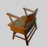 Scandinavian armchair bed from the 50s