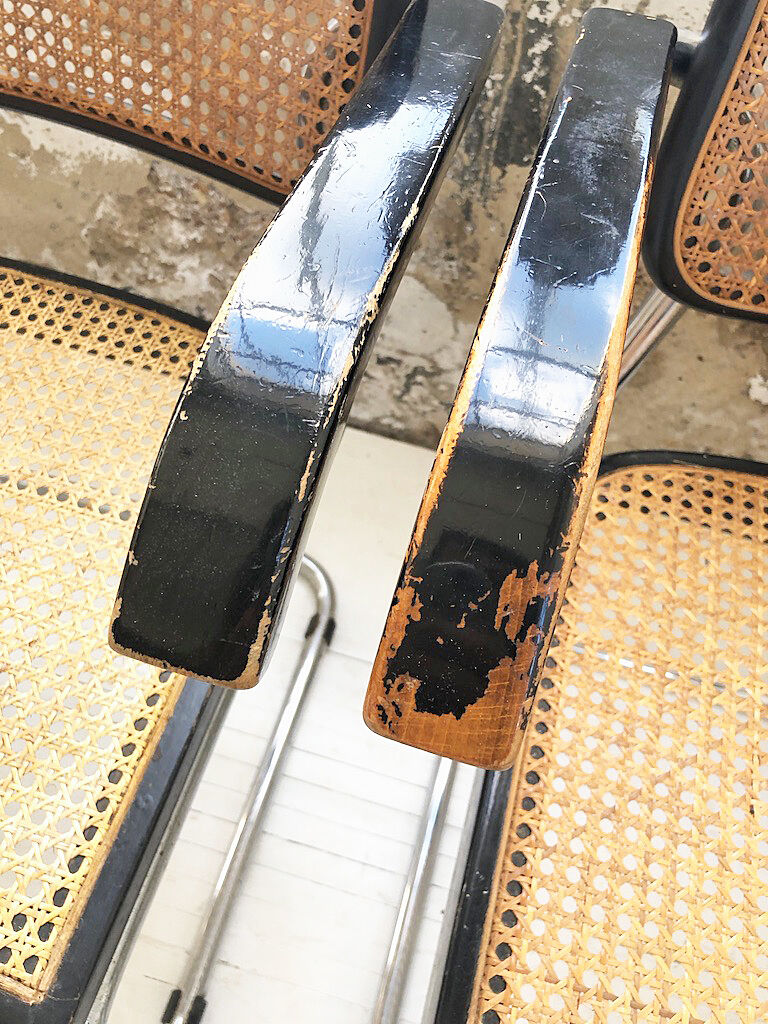 Set 4 chairs S64 by Marcel Breuer for Thonet