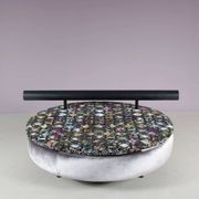 1980s round loveseat in Antonio Citterio style from Italy