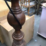 Lampadaire pied bois tourné