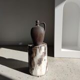 Side table in petrified wood