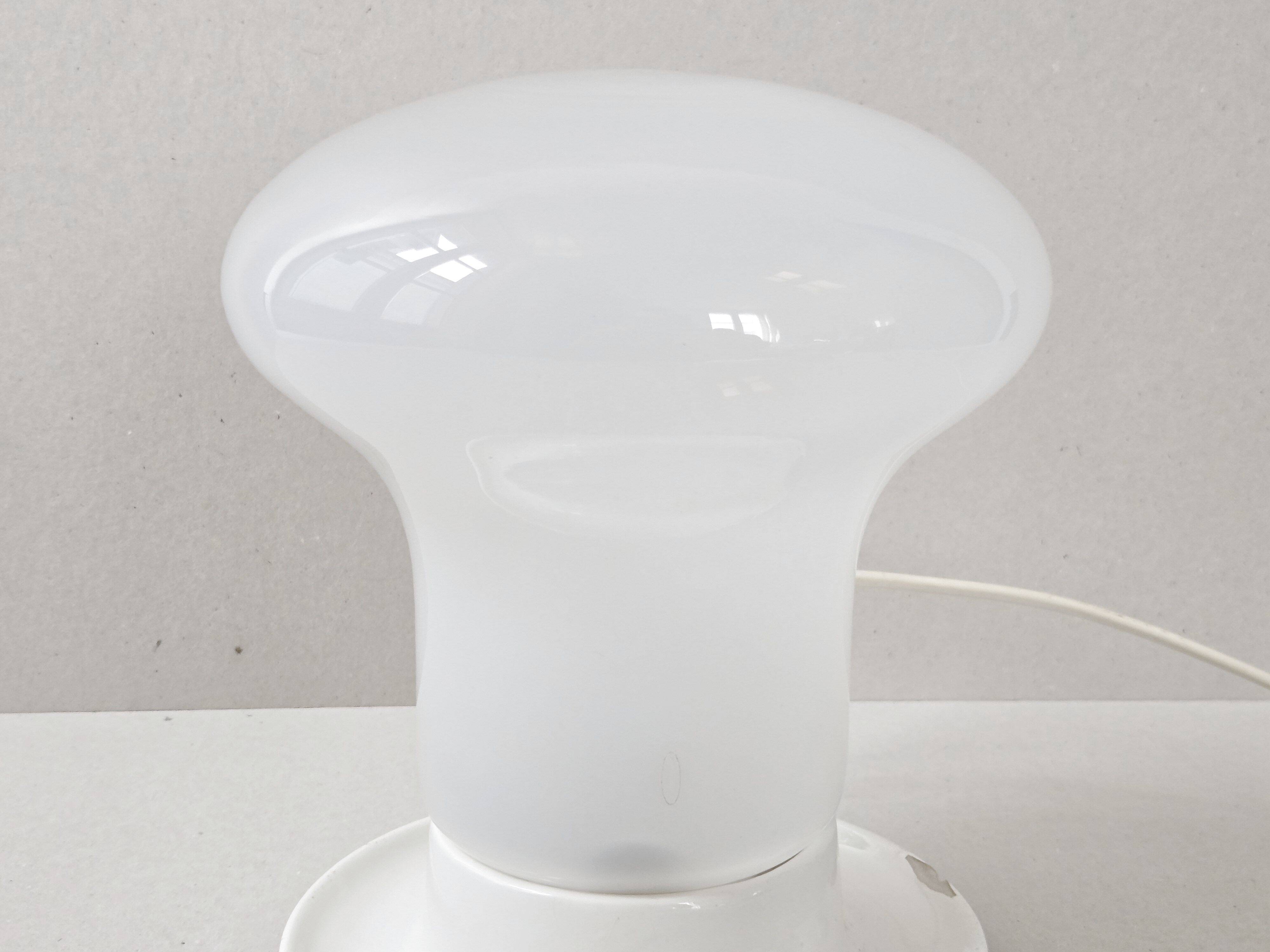 Lampe italienne en verre et céramique, 1960