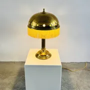 Lampe de table en laiton en forme de champignon par Sölken Leuchten, Allemagne, vers les années 1960.