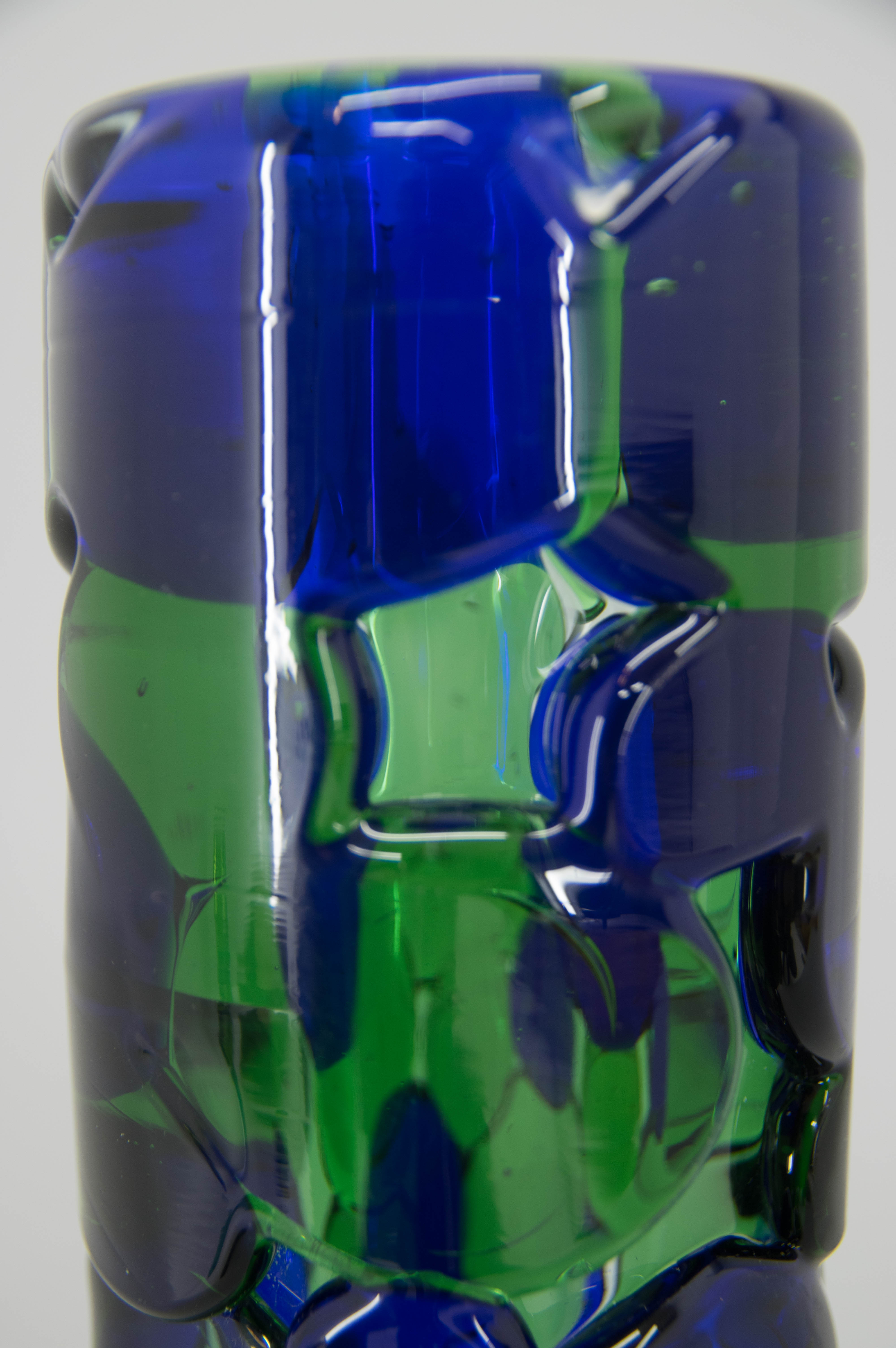 Set of Two Art Glass Vases by Jaroslav Svoboda, circa 1980