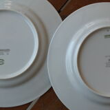 5 porcelain dessert plates from Limoges - Deshoulières and Guy Degrenne