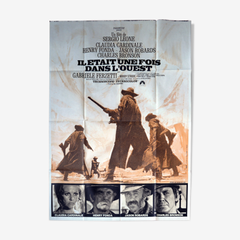 There was a time in the West - original movie poster - Sergio Leone