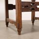Fauteuils baroques anciens en noyer et tissu, Italie, XVII-XVIII siècle