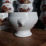 Pyrolux Lourioux porcelain soup bowls