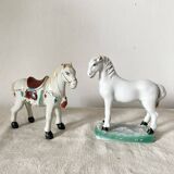 Vintage porcelain horse, Asia