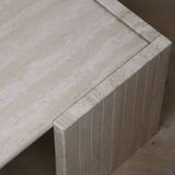 Table basse en travertin, 1980