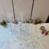 17 Baccarat crystal flutes, Dom Pérignon model