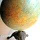 World map, Napoleon III Globe edited by FOREST, cast-iron tripod foot