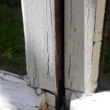 Lot of 4 oak windows H141xL112/117cm old small panes