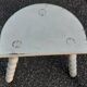 Duo of milking stools with turned legs.