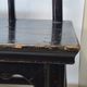 Pair of old chairs armchairs 19th century Chinese stools in black lacquered wood